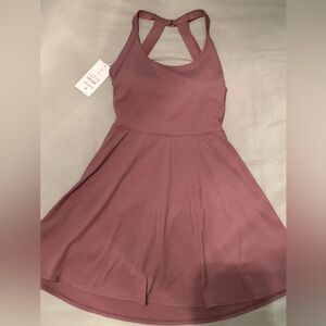 Halara Women’s Backless Twisted Active Dress, Pink/Purple, Size Small